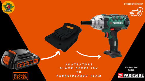 Adattatore batteria black - adattatore,