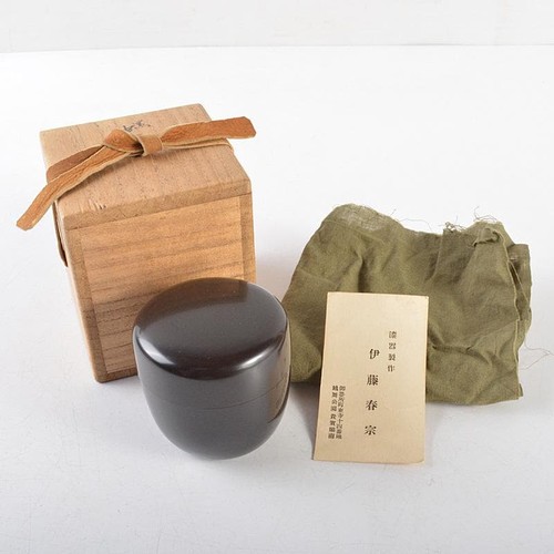Black lacquer natsume - natsume, tea